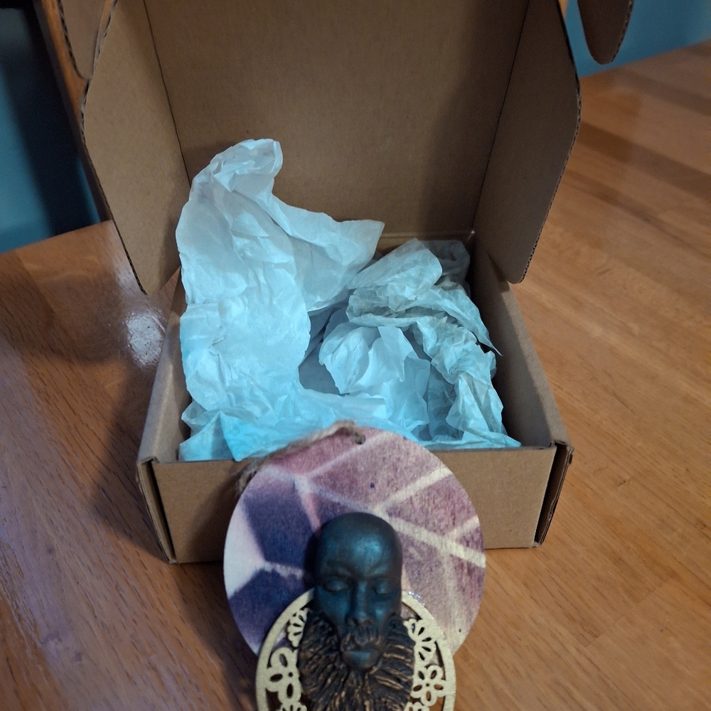 Handmade Mudcloth Ornaments New In Box - Picture 10 of 13